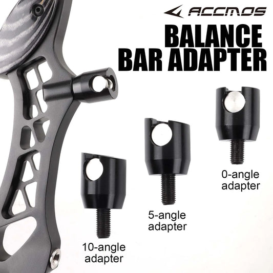 ACCMOS Archery Quick Disconnect Bow Stabilizer Connector Compound Peaceful Pleasures Health and Wellness 5-angle adapter