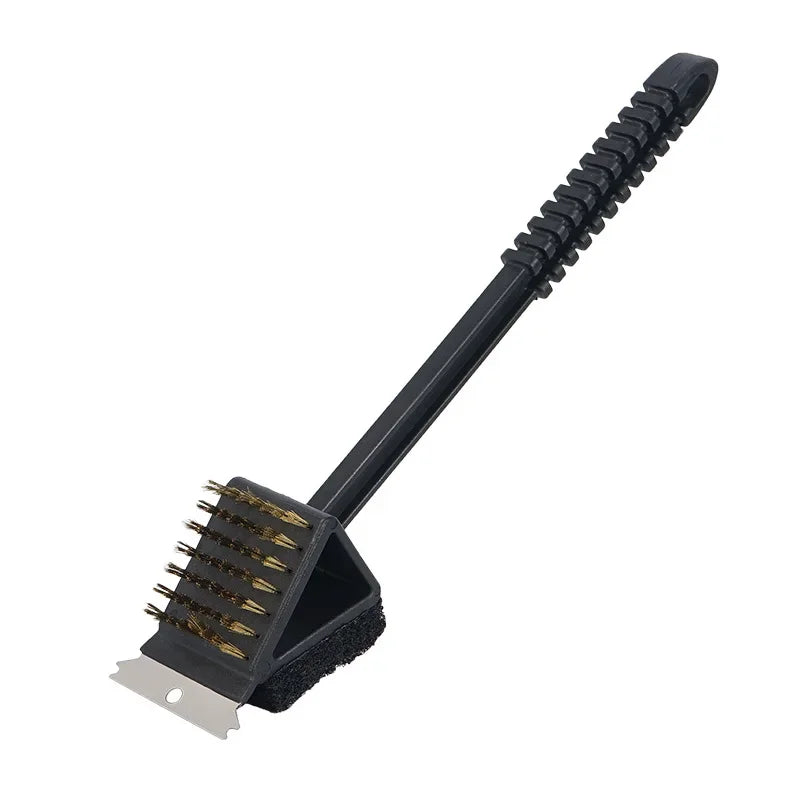 3-in-1 BBQ Grill Cleaning Brush | 14.5" Copper Wire Scrubber BBQ Grill Brush Peaceful Pleasures Health and Wellness