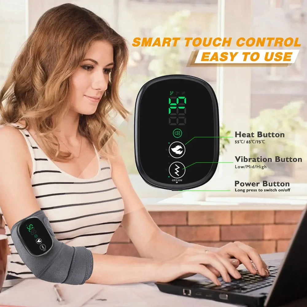3-in-1 Heated Vibration Massager – Knee, Shoulder & Elbow