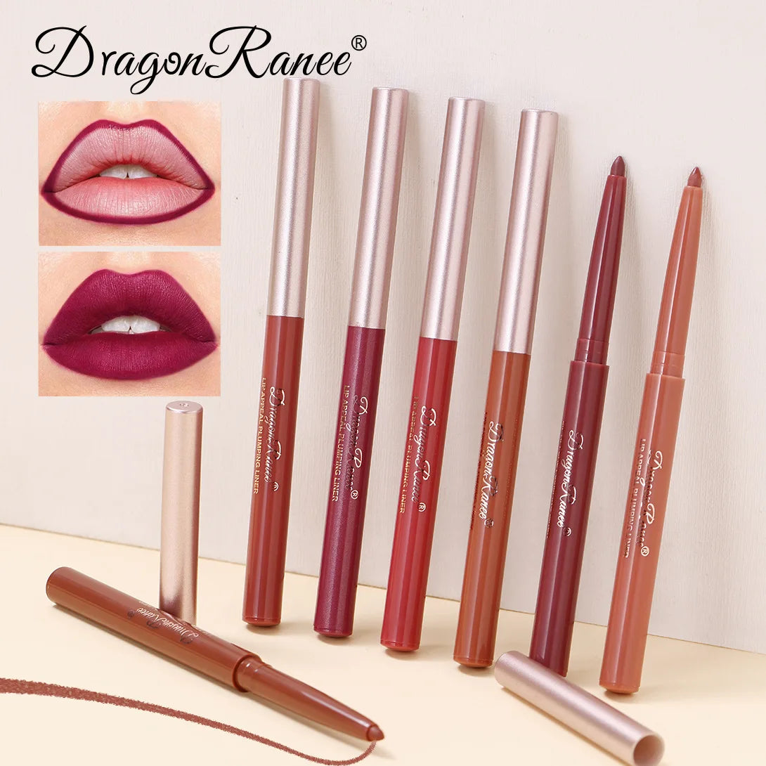 Dragon Ranee Matte Lip Liner Pencil – Waterproof, 12 Colors