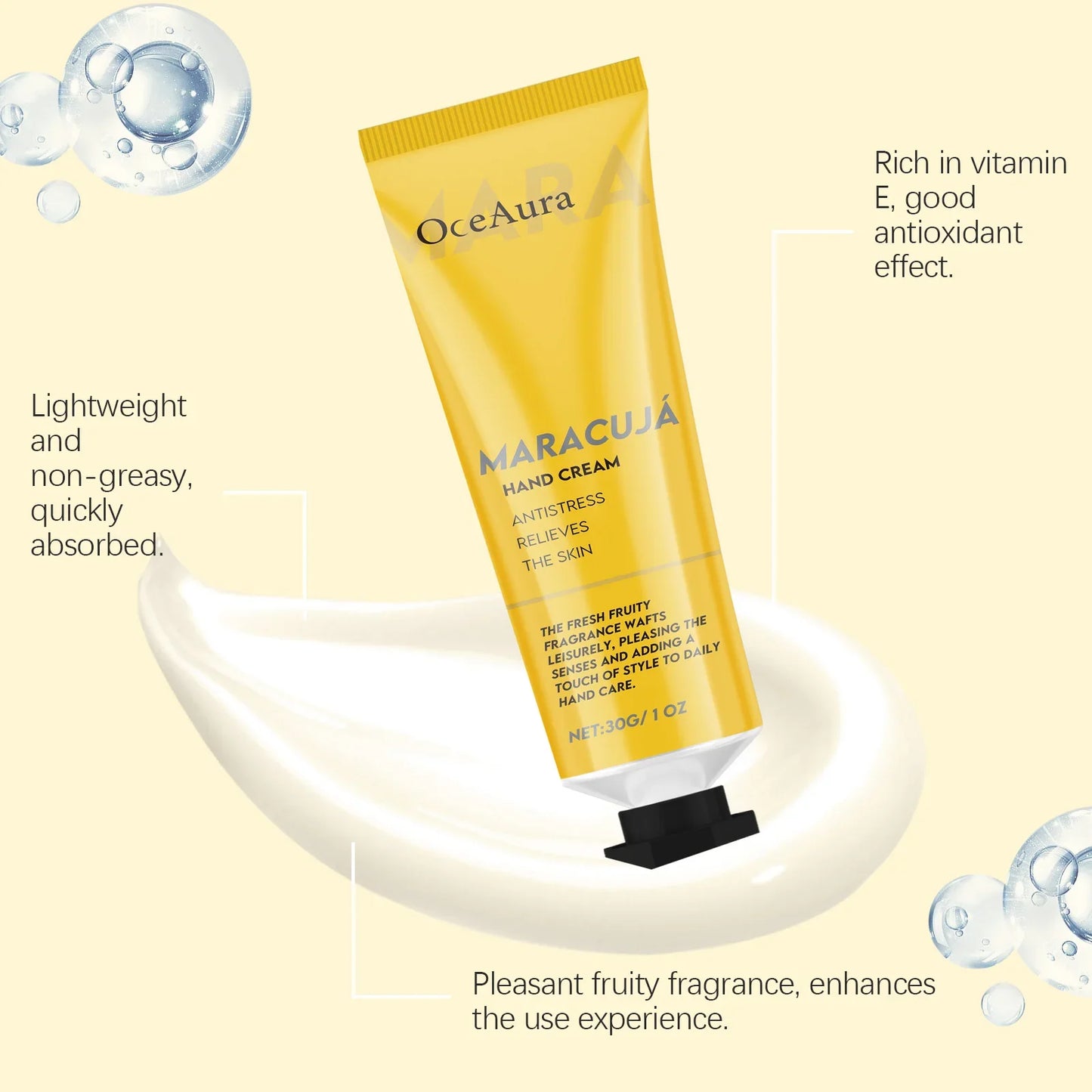 OceAura Moisturizing Hand Cream – Anti-Crack & Fast-Absorbing