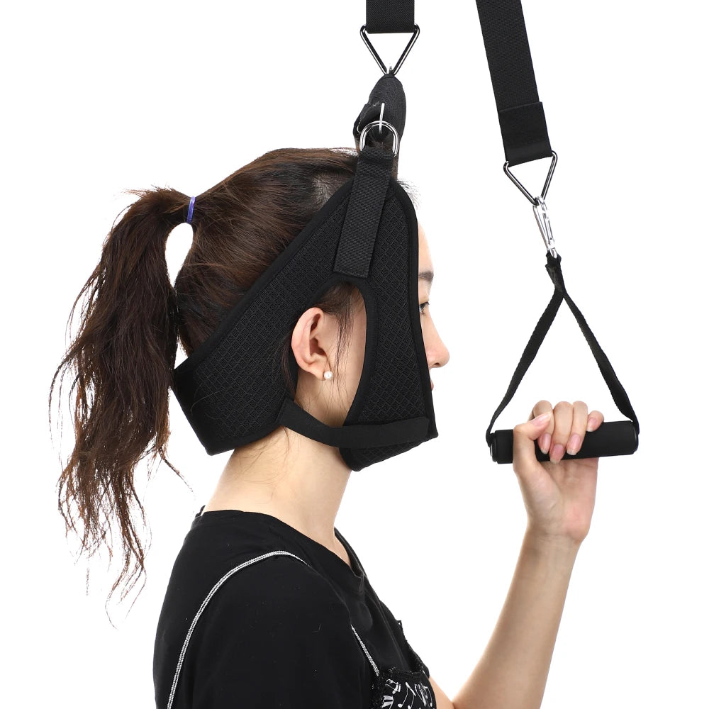 Hanging Cervical Neck Tractor Adjustable Cervical Spine Traction Belt Hammock Neck Stretcher Chiropractic ine Correction Brace Peaceful Pleasures Health and Wellness