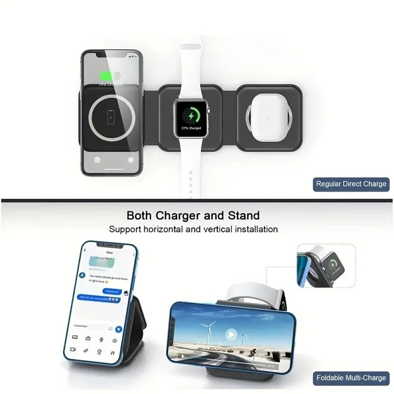 3-in-1 Wireless Charging Station | iPhone, Apple Watch & AirPods