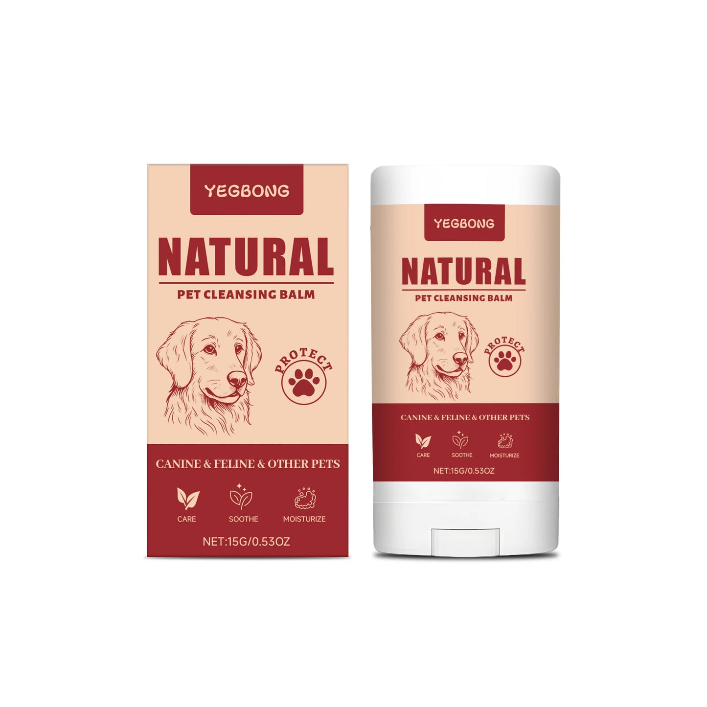 YEGBONG Pet Tear Stain Remover Cream Stick – Gentle 15g
