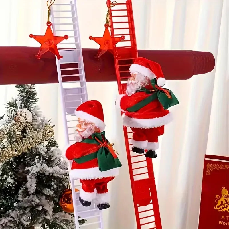 Electric Climbing Santa Claus with Music | Christmas Decor