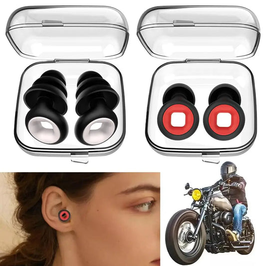 Silicone Noise-Reducing Earplugs for Sleep & Motorcycle Noise Reducing Earplugs Peaceful Pleasures Health and Wellness
