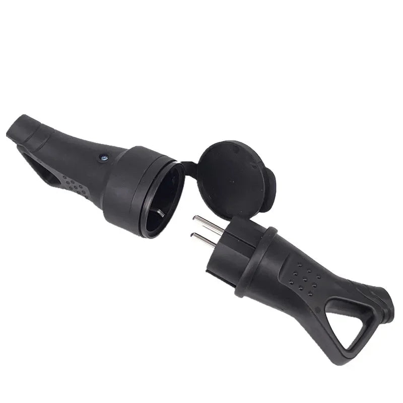 EU Waterproof Grounded Socket Plug IP54 16A 250V | DIY Connector