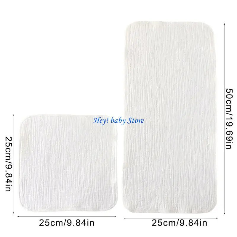 Soft 4-Layer Baby Cotton Washcloth Burp Cloth & Bib | 0–3 Yrs