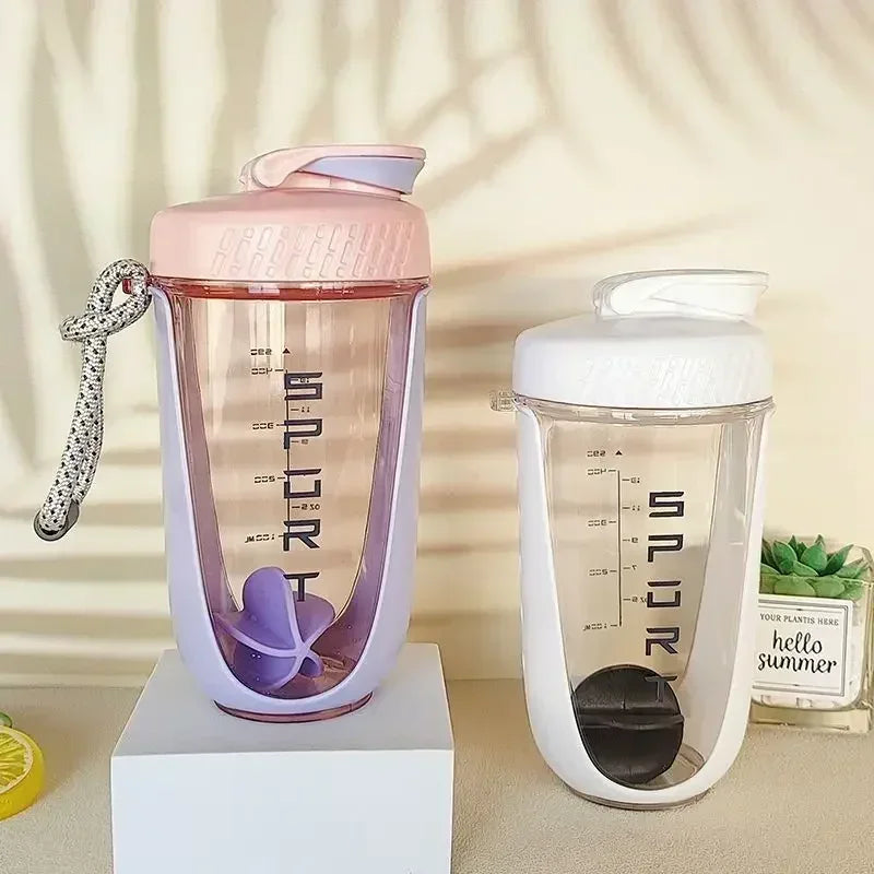590ML Blender Shaker Bottle with Plastic Whisk Ball BPA Free Plastic Protein Shakes Leakproof for Powder Workout Gym Sport New Peaceful Pleasures Health and Wellness