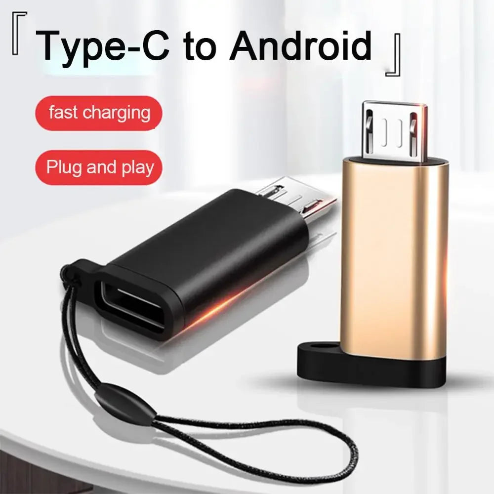 Type-C to Micro USB OTG Adapter | Data & Charging Converter