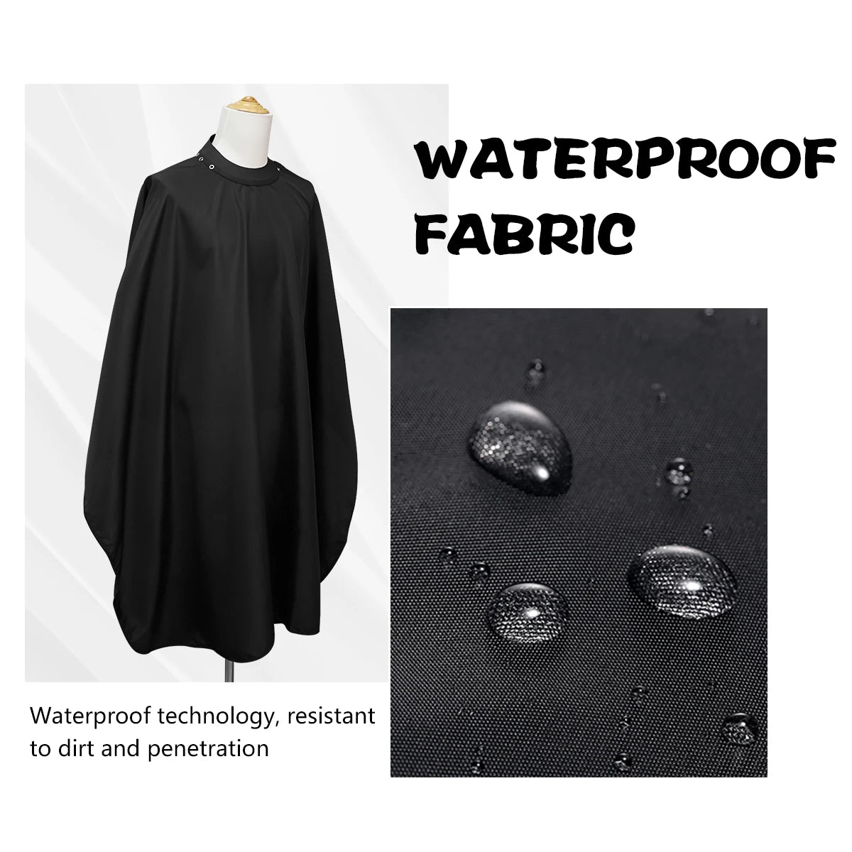 Professional Silicone Collar Buckle Barber Salon Hairdressing Apron Barber Capes Waterproof Barber Cloth Coat Barbershop Tools Peaceful Pleasures Health and Wellness