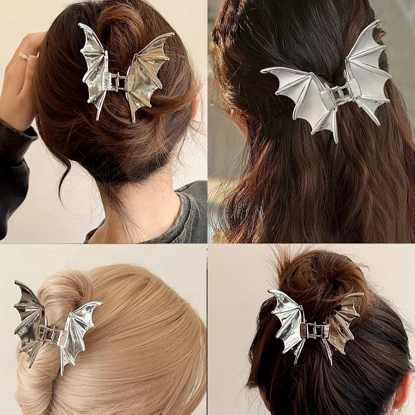 1PCs Elegant Retro Style Metal Bat Hairpin-Strong Grip for Thick, Curly and Straight Hair-Perfect Choice Peaceful Pleasures Health and Wellness