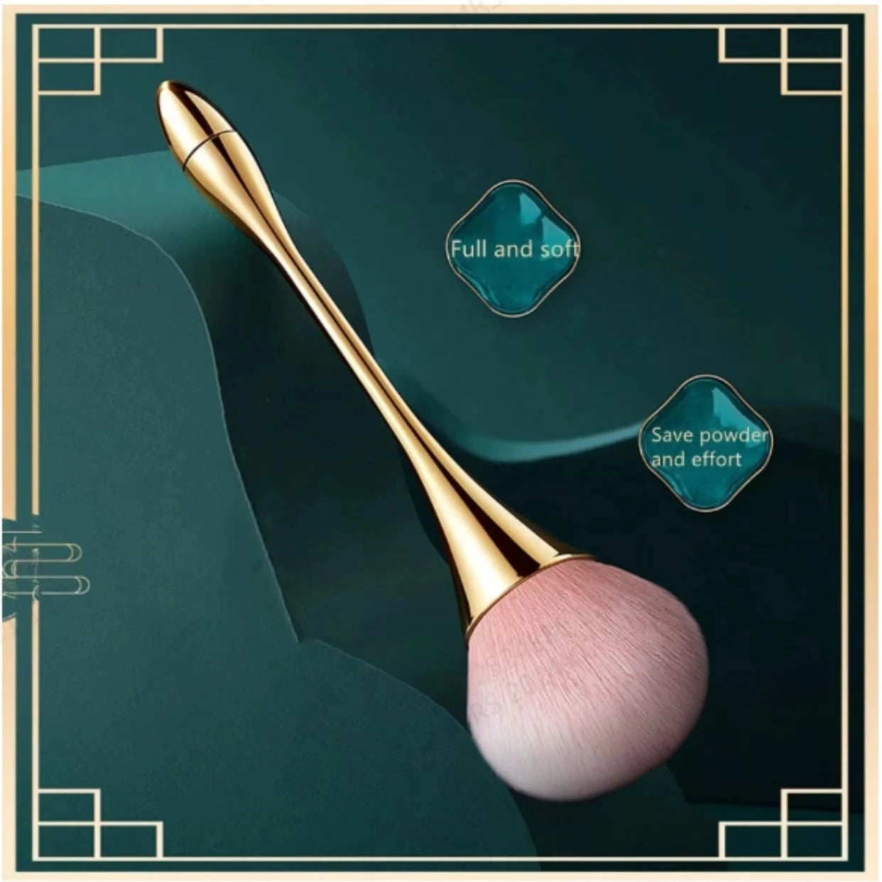 Fluffy Soft Powder Brush for Blush & Setting Powder | Waist Design