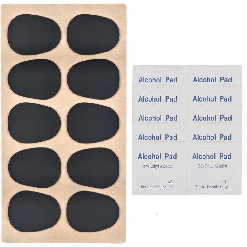 Sax Tooth Pad Black Tube Silicone Food Grade Flute Patch Transparent