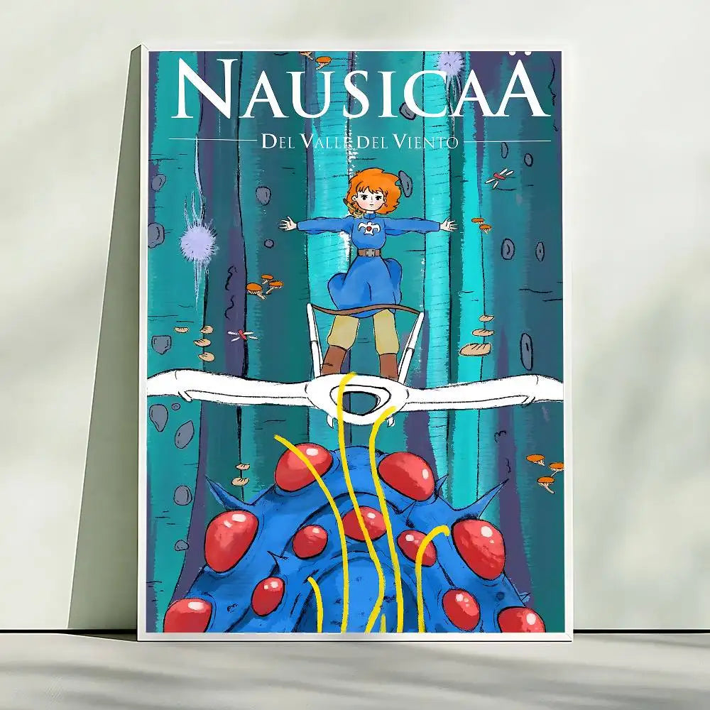 Classic Animation N-Nausicaa Valley Wind Wall Poster HD Quality Wall Art Retro Poster For Home Room Wall Decor Kawaii Room Decor Peaceful Pleasures Health and Wellness z8 30x40cm Unframed