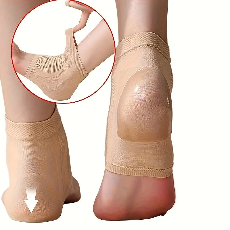 Silicone Ankle Support Socks – High Elasticity, 1 Pair