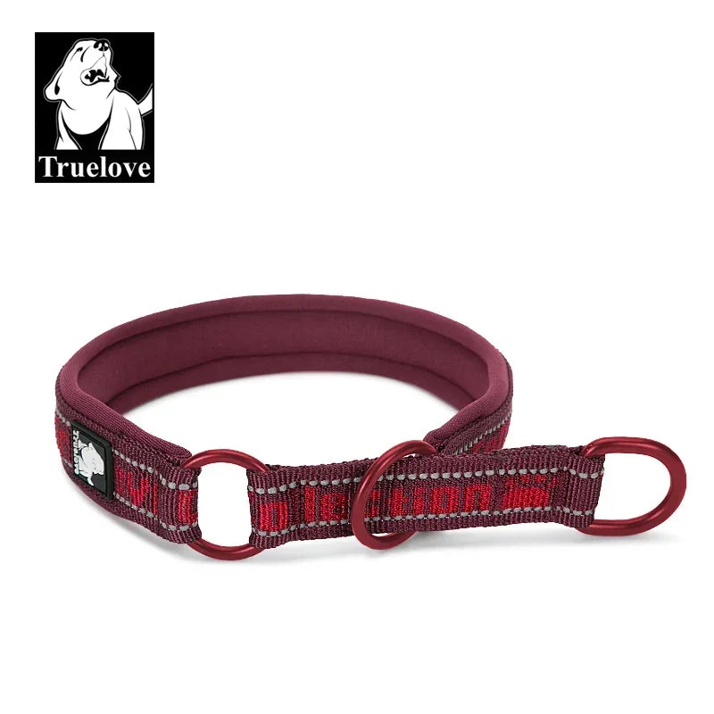 Truelove P-Chain Nylon Pet Collar Adjustable Reflective SBR Neoprene Pull-resistant Explosion-proof Dog and Cat Travel TLC5371 Peaceful Pleasures Health and Wellness wine XS China Mainland
