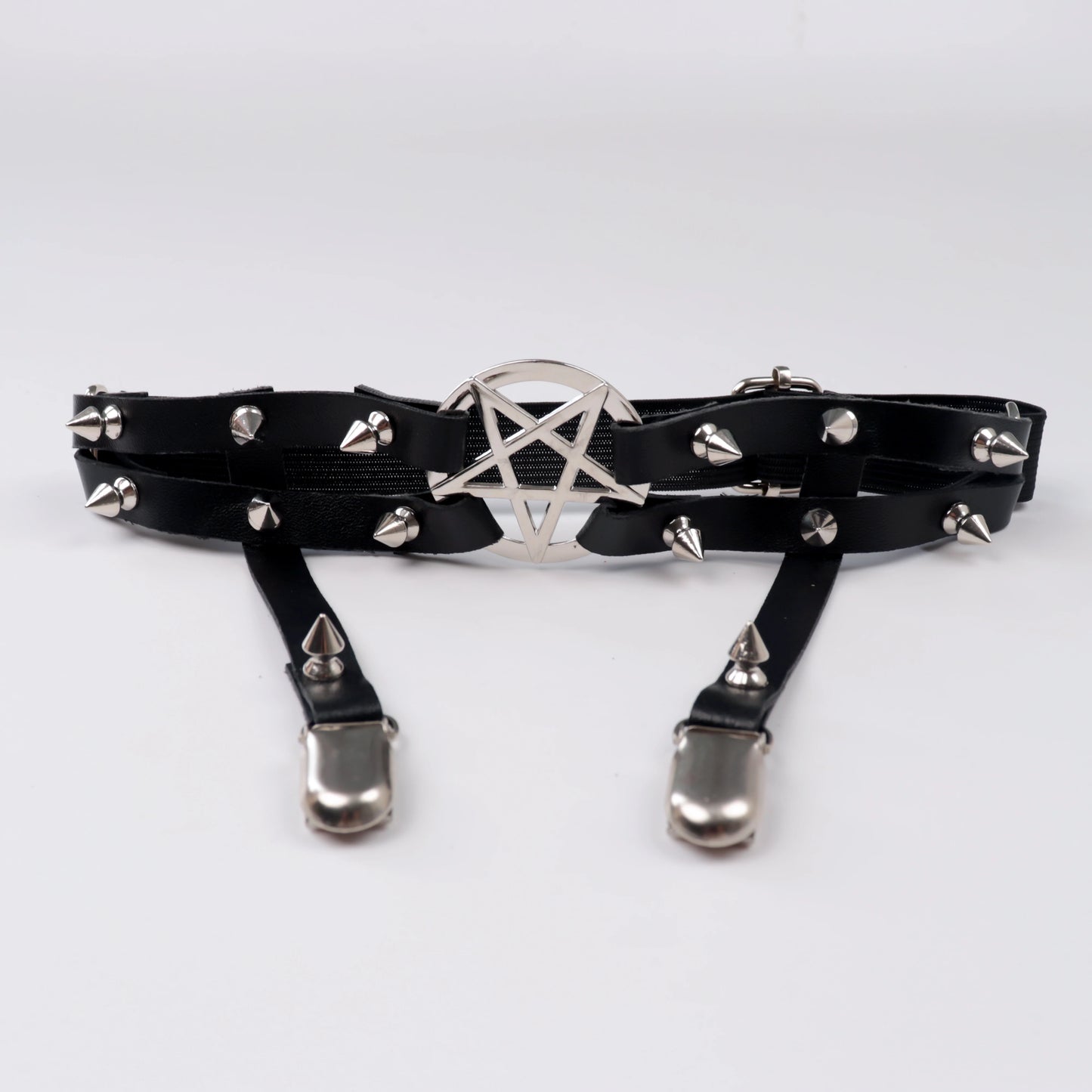 UYEE Leg Strap Garter Belt Pentagram Thigh Harness Women Girls Goth