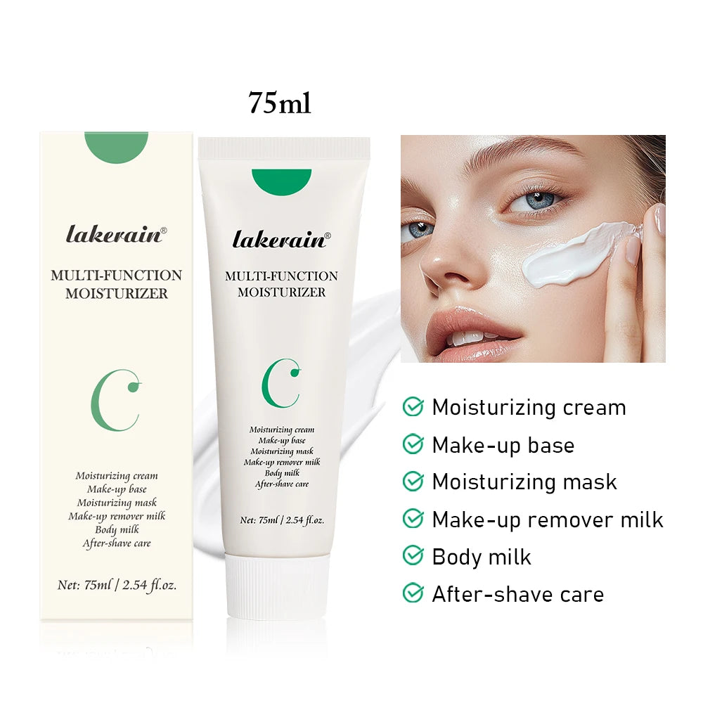 Lakerain Moisturizing Priming Foundation Long-lasting Lock Moisturize Pre Makeup Lotion Make-up Multi-function Cream Isolation Peaceful Pleasures Health and Wellness 75ML