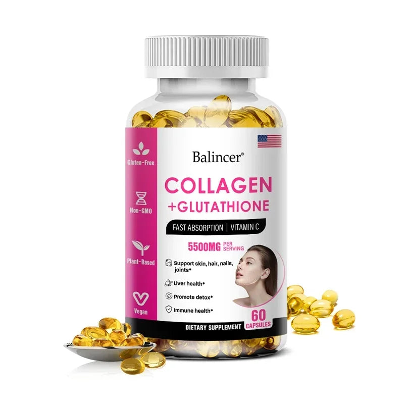 Glutathione Collagen Capsules – Antioxidant Skin Supplement