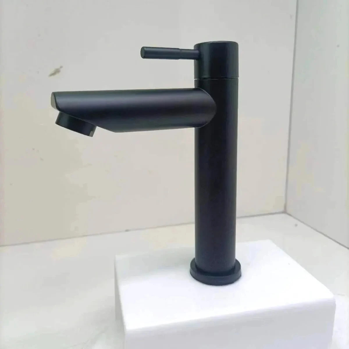 304 Stainless Steel Single Cold Basin Faucet | Black Silver
