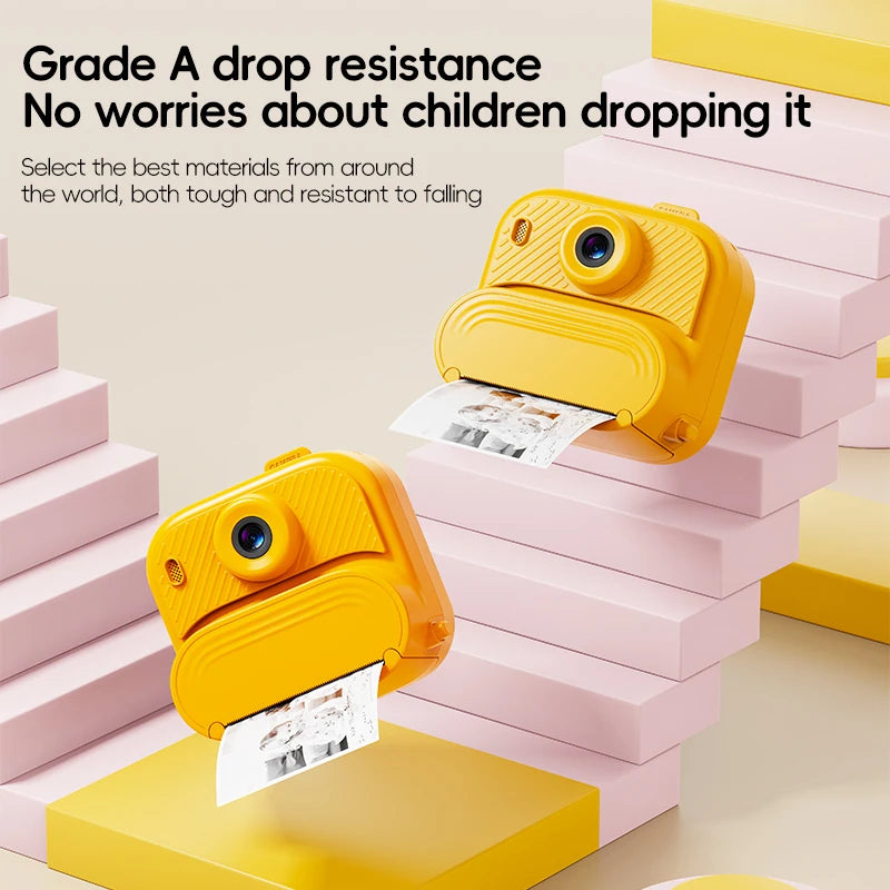 DIY Instant Print Camera 48MP Toddler Camera Instantanea 1080P HD Kids Camera Ages 3-12 Toy Cameras Christmas Gifts for Kids Peaceful Pleasures Health and Wellness