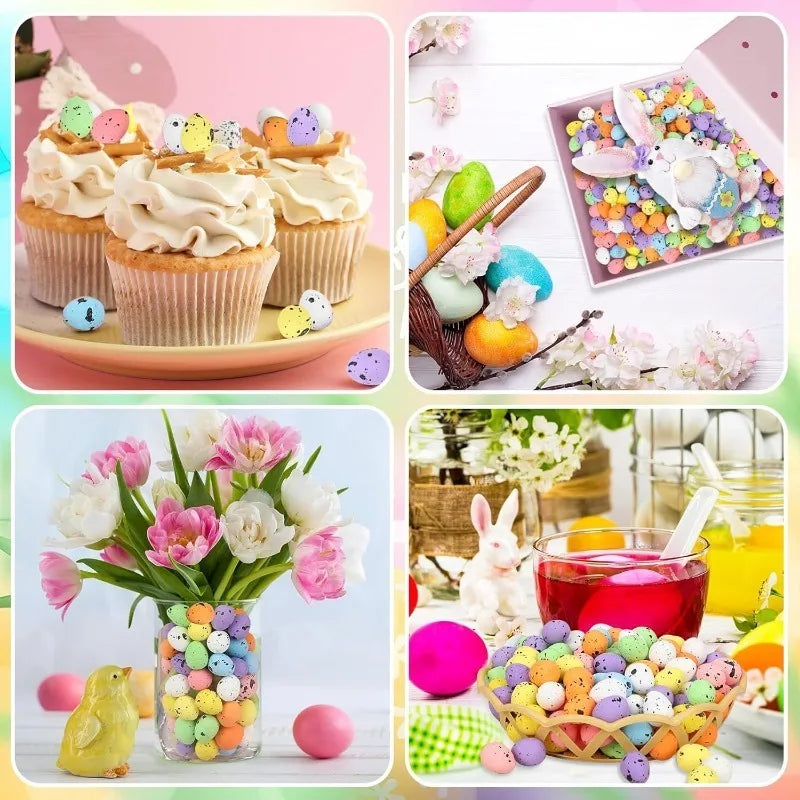 50-Pack Easter Mini Speckled Eggs – Pastel Basket Fillers & Decor