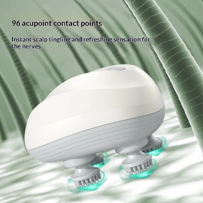 Deep Scalp Massage Head Cleaner Also Fit for Pets Electric Washable Portable Massage Tool Peaceful Pleasures Health and Wellness