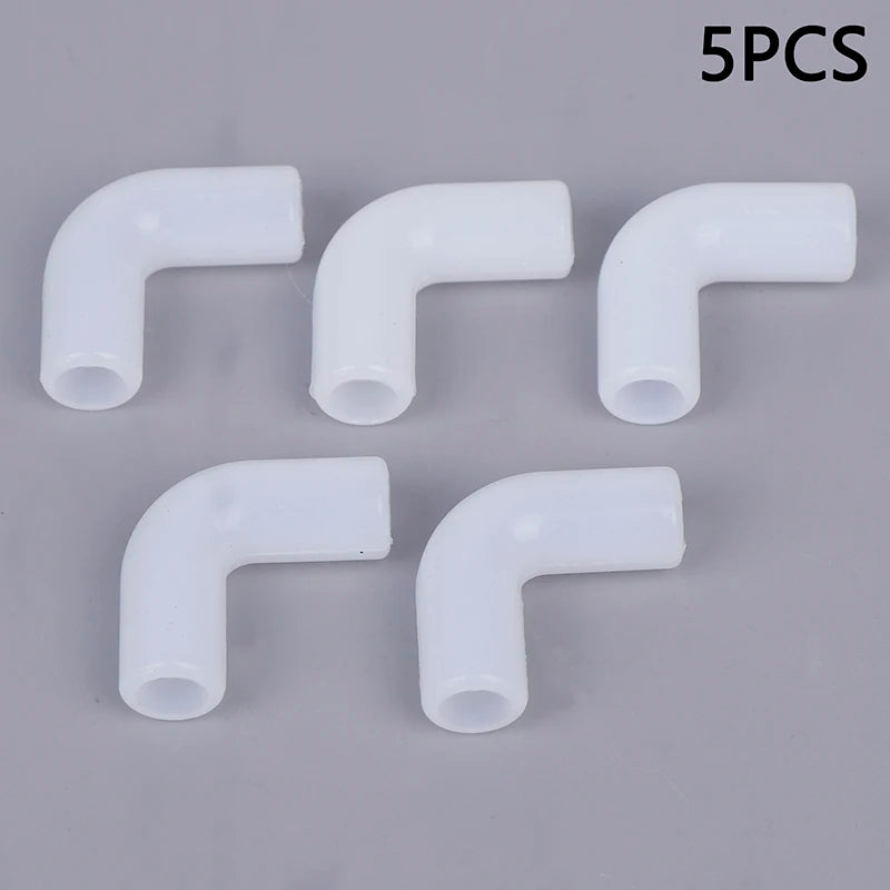 Set of 5 Flexible Silicone Right Angle Joint for Irrigation Tube, Garden Connector Peaceful Pleasures Health and Wellness