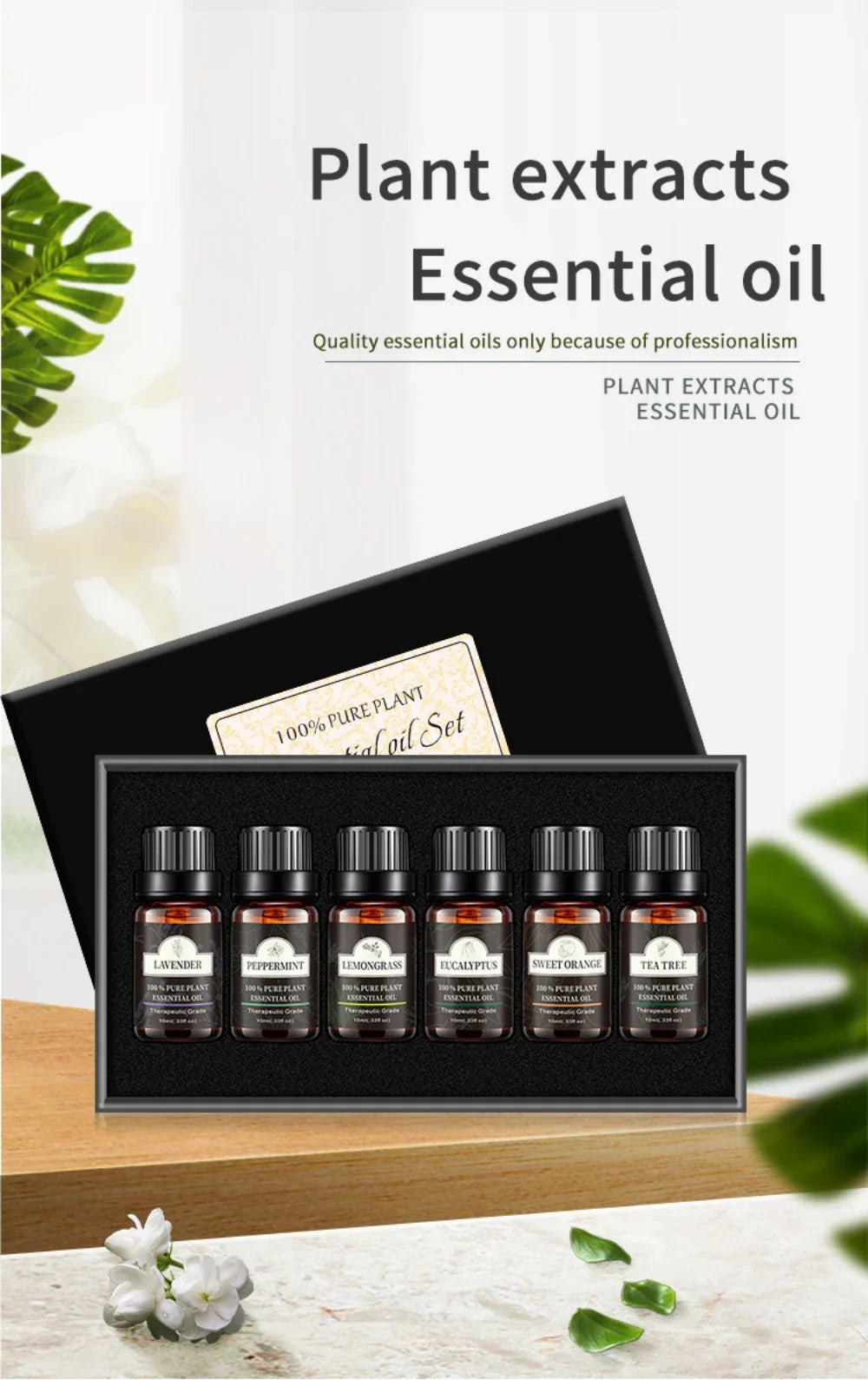 10ml Lavender Oil Aromatherapy Essential Oils For Diffuser Relaxation Calming Lavender Rose Lemon Oil High Quality 100% Pure Peaceful Pleasures Health and Wellness