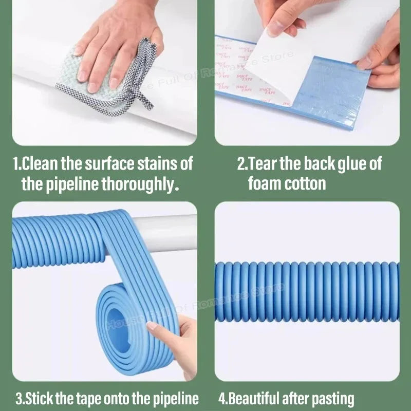 2M Decorative Pipe Cover Sleeve – Hide Indoor Utility Lines