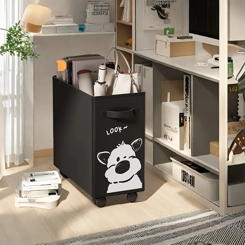 Mobile Rolling Utility Cart | Under-Desk Storage Organizer