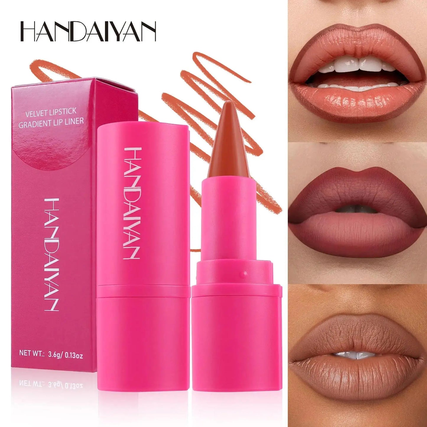 Handaiyan 2-in-1 Matte Lip Liner & Lipstick Pen | Waterproof