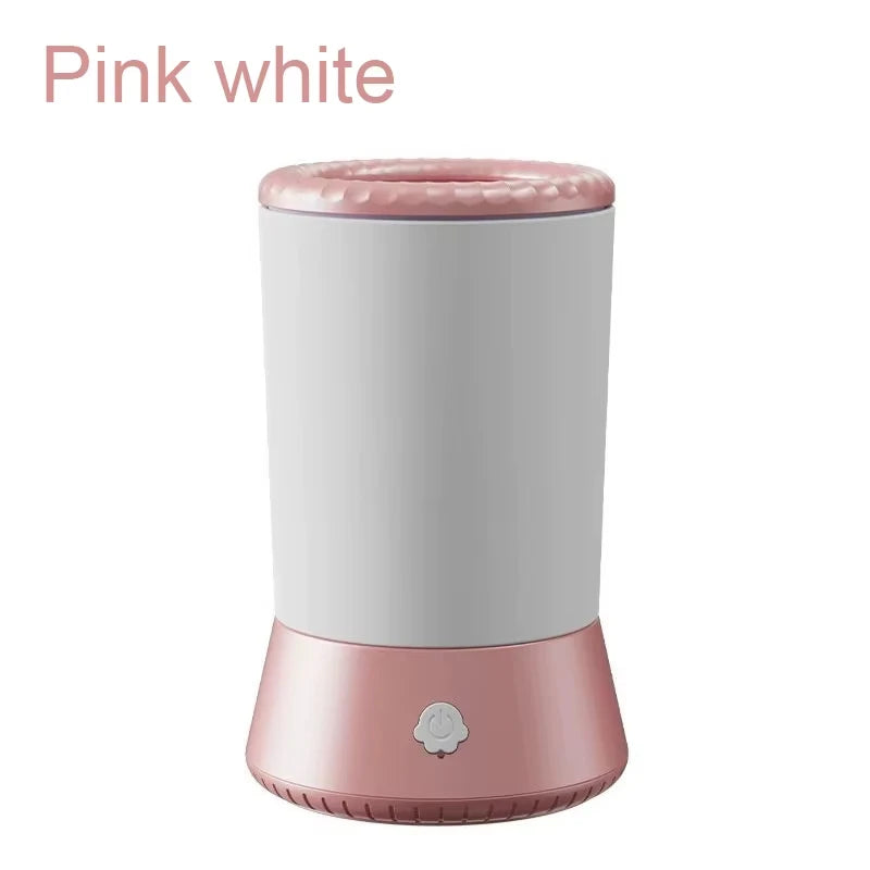 Automatic Smart Pet Foot Wash Cup for Dog Cat Paw Cleaning Beauty Care Peaceful Pleasures Health and Wellness Pink-White