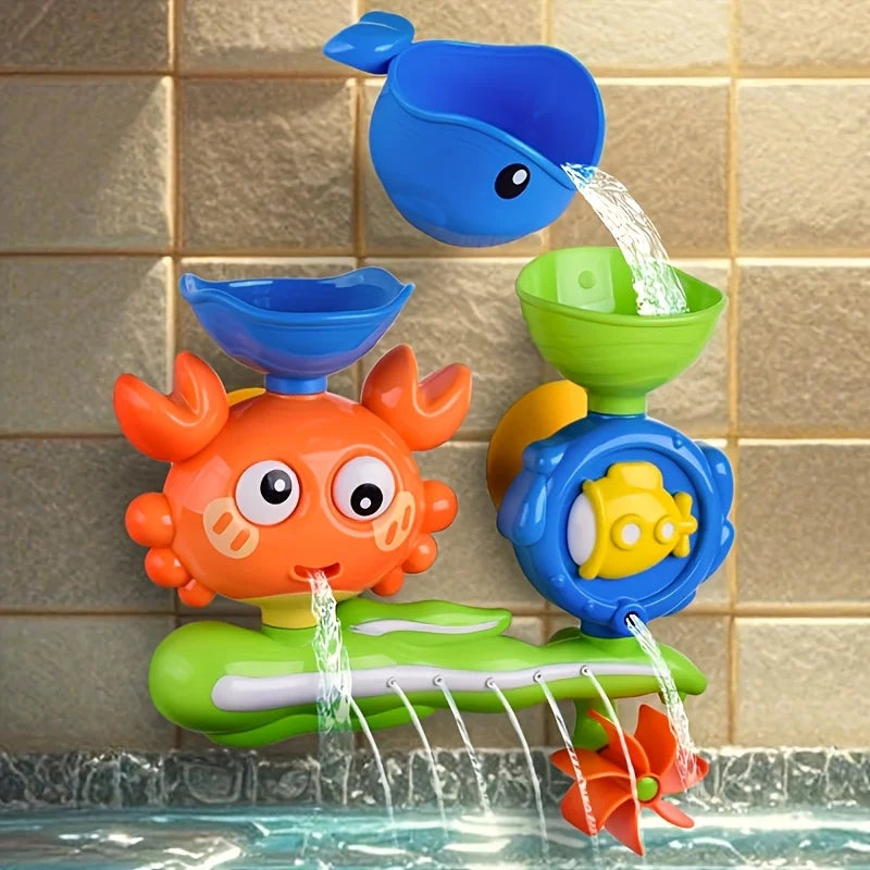 Baby Bath Wall Track Toy – Monkey & Caterpillar Water Play