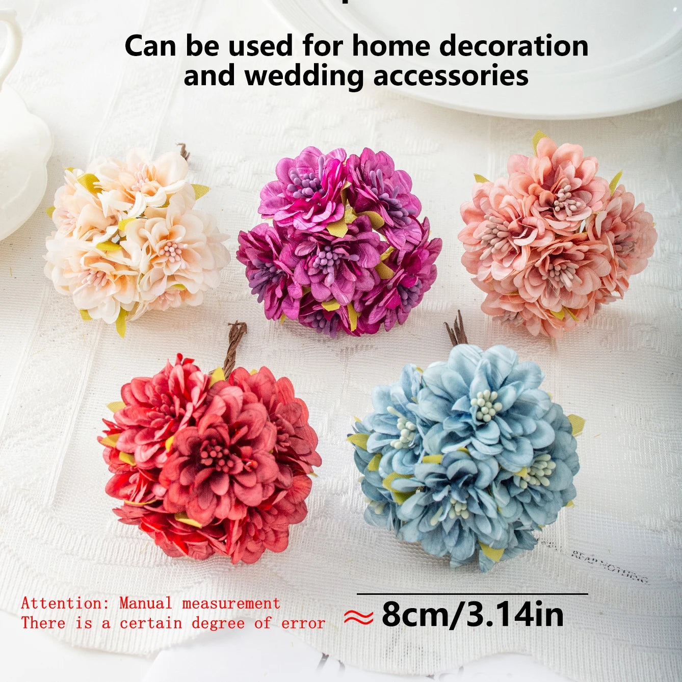 Artificial Silk Mini Rose Bouquets | Wedding & Home Décor