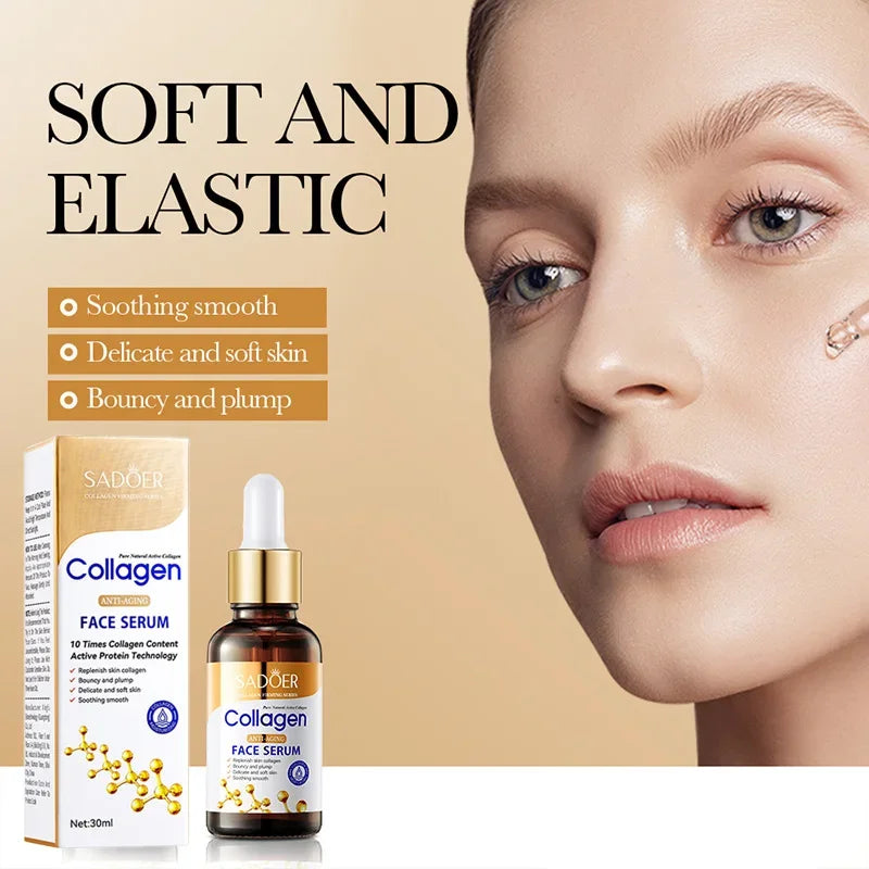 SADOER Collagen Skin Care Sets Anti Wrinkles Serum for Face Moisturizing Anti-aging Anti Dark Circles Eye Cream Skin Care Kit Peaceful Pleasures Health and Wellness