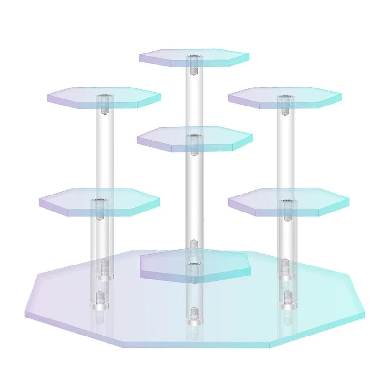 Acrylic Lipstick & Cosmetic Display Rack – 3/4/7 Tier Organizer
