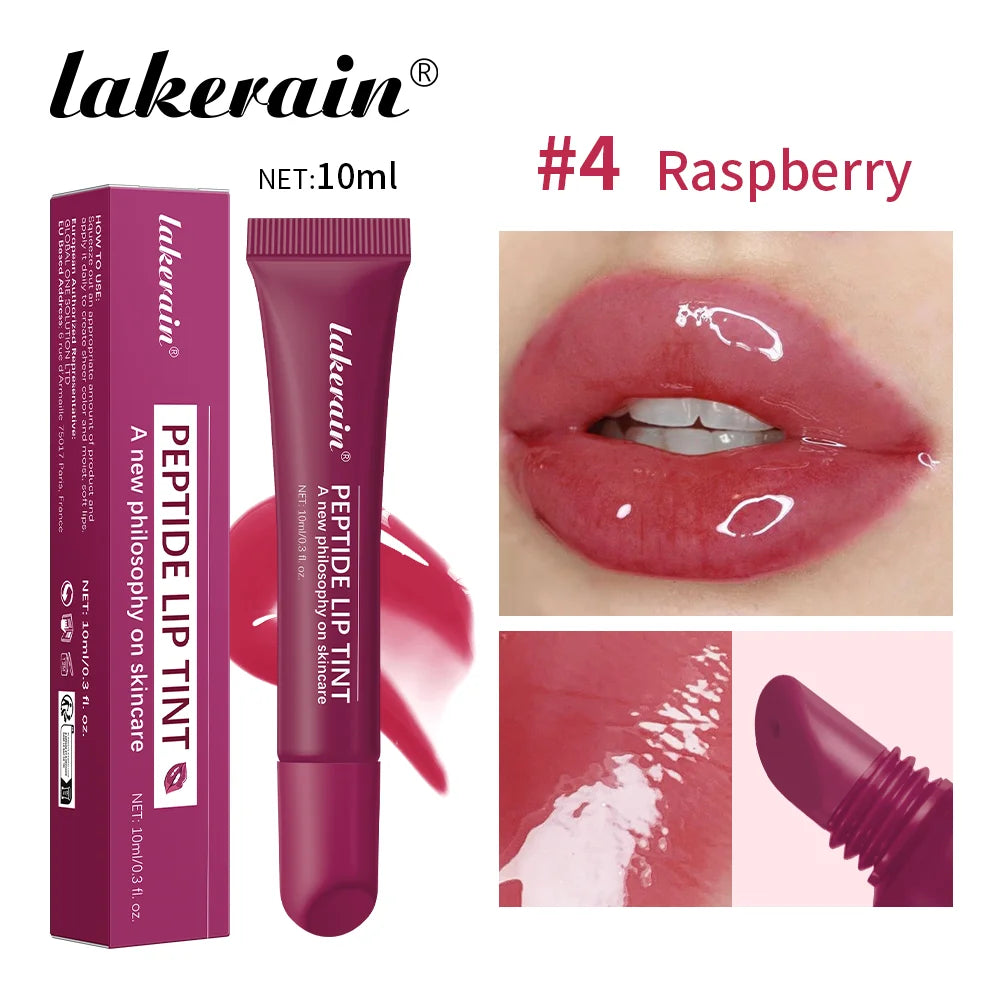 10ml Mirror Lip Glaze Moisturizes Jelly Lip Enrichment Oil Lasting Water Light Glass Lip Oil Remove Line Lip Protection Serum Peaceful Pleasures Health and Wellness 04 Raspberry