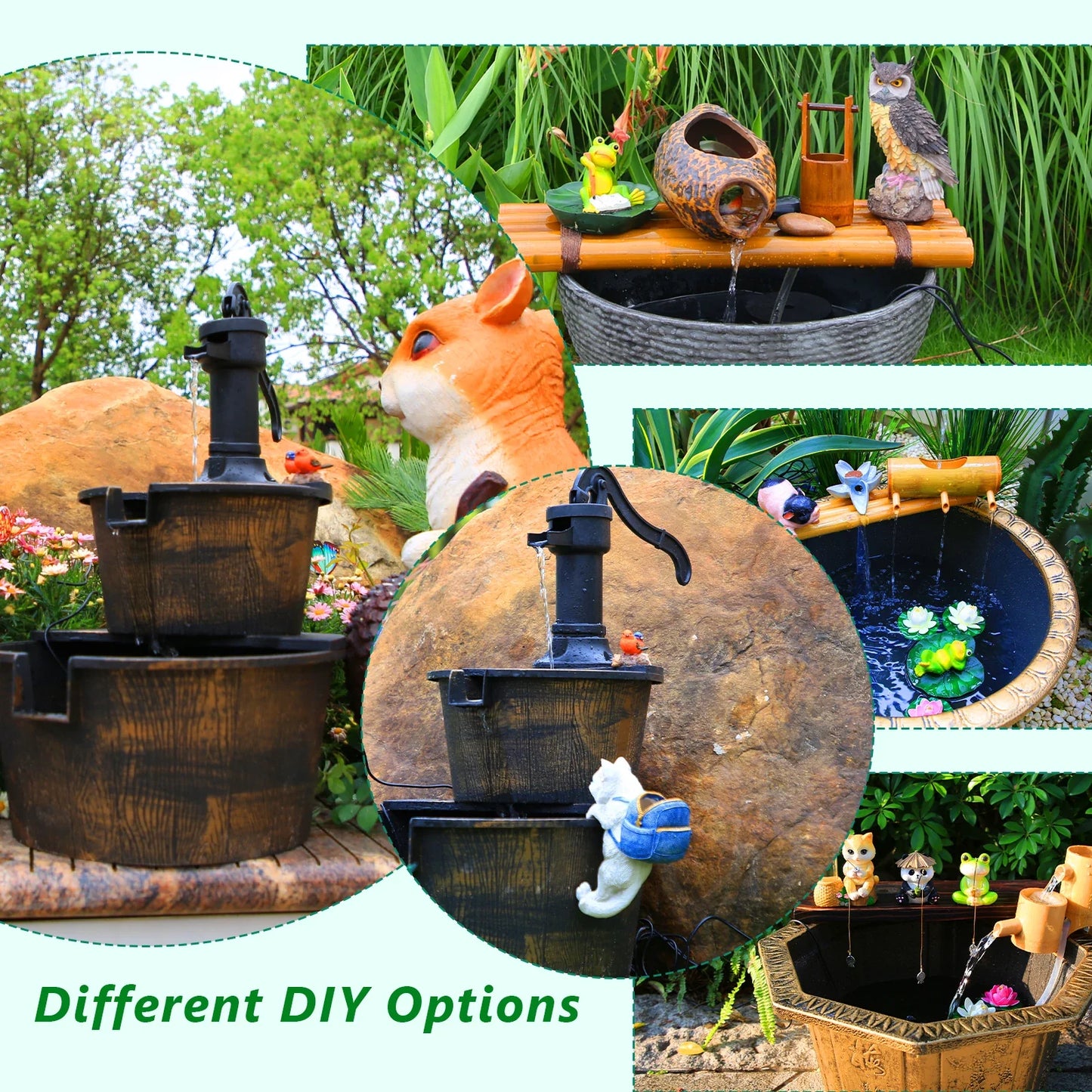 AISITIN 3-Layer Solar Bird Bath Fountain Pump – Garden & Pond
