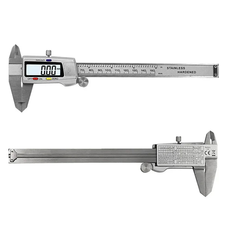 Measuring Tool Stainless Steel Digital Caliper 6 "150mm Messschieber Paquimetro Measuring Instrument Vernier Calipers Ruler New Peaceful Pleasures Health and Wellness