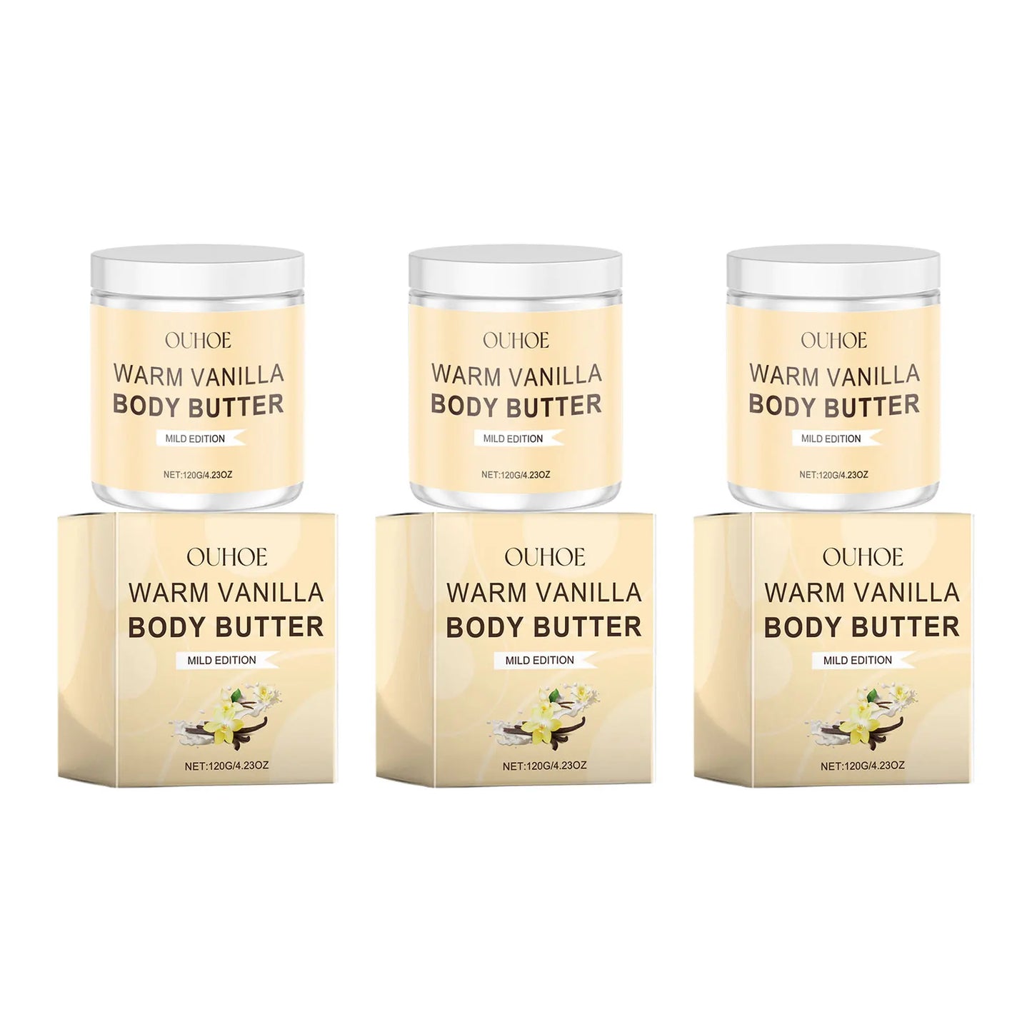 Vanilla Exfoliating Body Scrub – Moisturizing & Brightening 120g