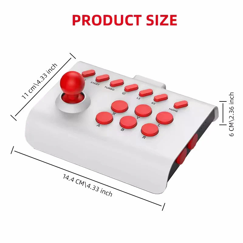 AyeBeau Arcade Bluetooth Gamepad – Switch PS4 PS3 PC iOS Android