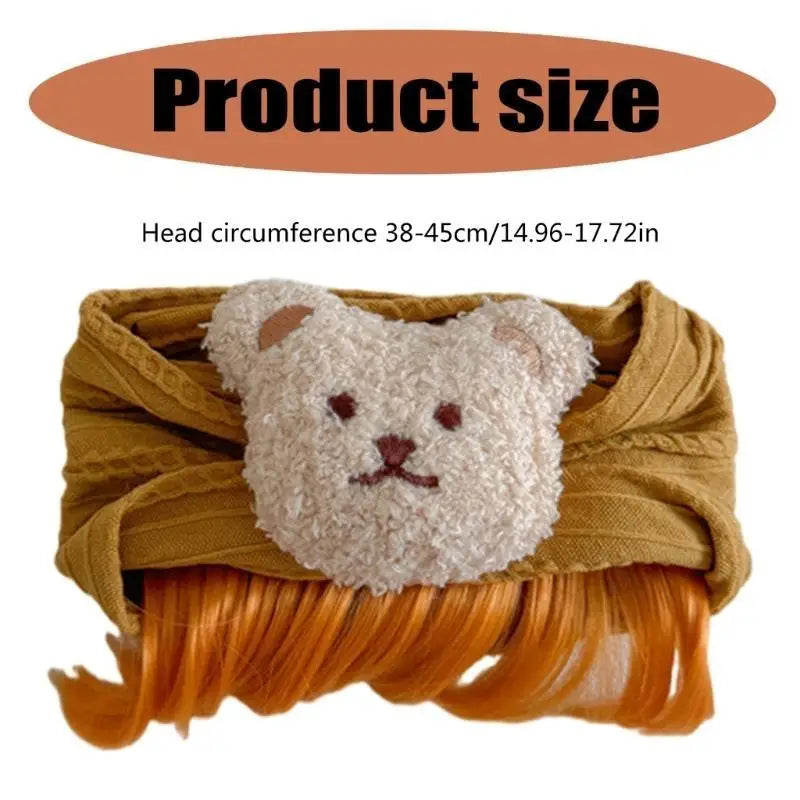 Baby Girl Bear Bangs Headband | Cute Toddler Hairband Ages 1–3