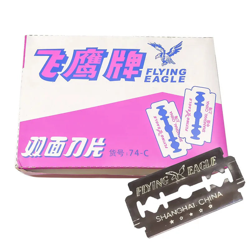 100-Pack Double Edge Safety Razor Blades – Stainless Steel