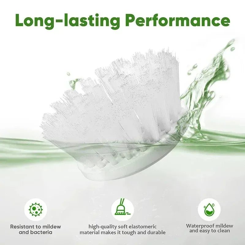 5-in-1 Electric Spin Scrubber Brush with 5 Heads for Bathroom Sink Bathtub Tile Shower Power Cleaning Peaceful Pleasures Health and Wellness