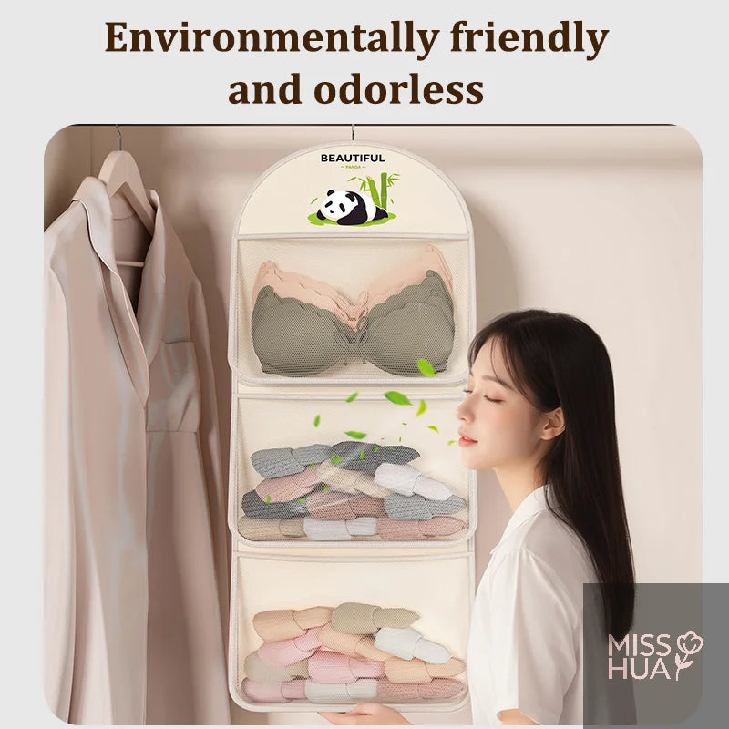 Breathable Mesh Hanging Storage Bag – 1/2/3 Layer Organizer
