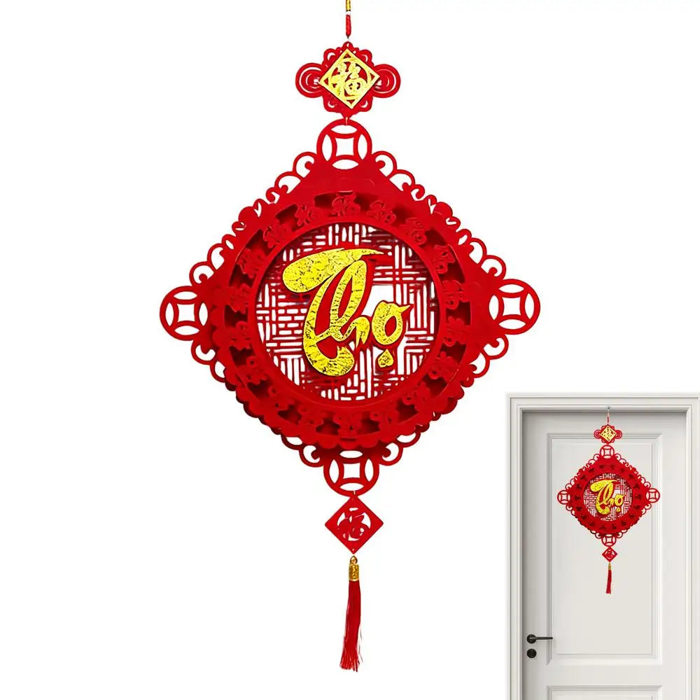Chinese New Year Decorations Vietnamese Holiday Pendant 2026 Spring Festival Red And Gold Wall Decorations For Home Office Car Peaceful Pleasures Health and Wellness N China Mainland