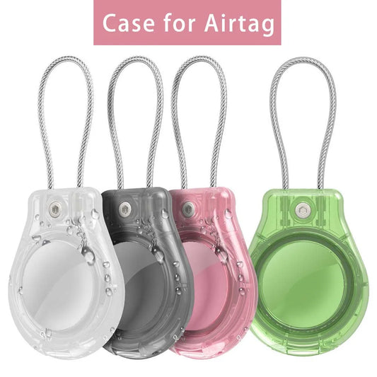 Waterproof Cover for AirTag Keychain Holder with Wire Cable Anti-Lost Tracker Accessories for Luggage Backpack Airtag Case Peaceful Pleasures Health and Wellness
