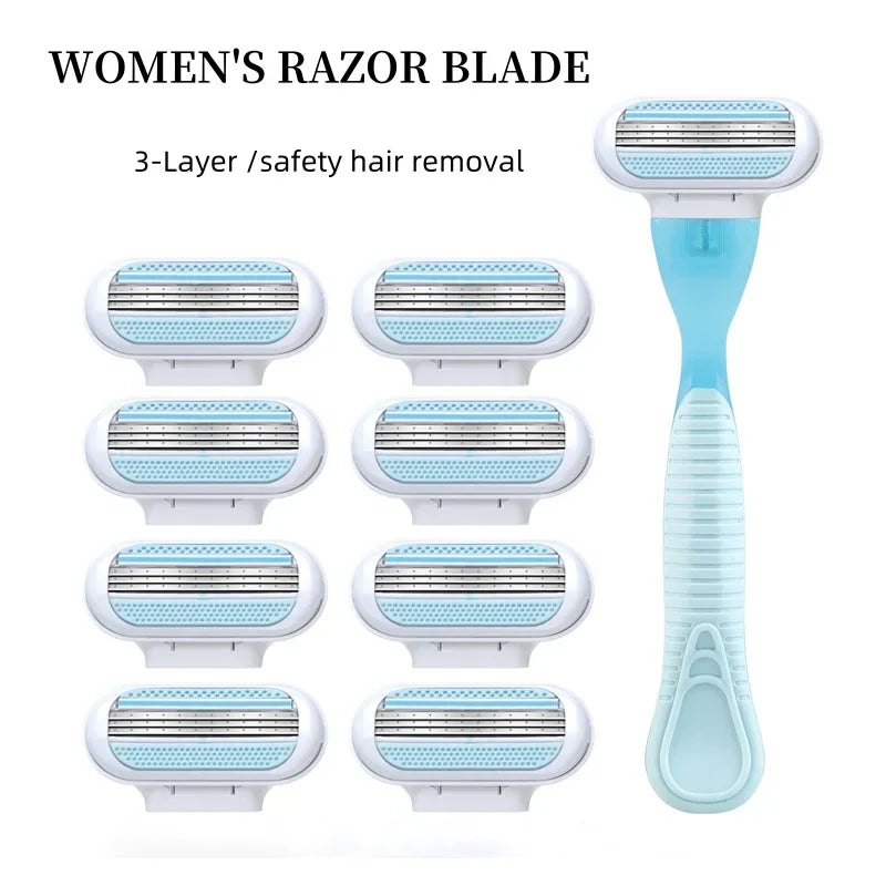 Women's 3-Layer Stainless Steel Safety Razor | Body & Bikini